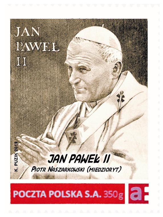 047-2018 Jan Paweł II - 40. rocznica wyboru, grafiki Piotra Naszarkowskiego (3)