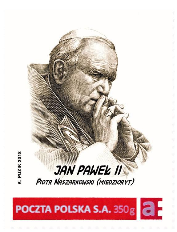046-2018 Jan Paweł II - 40. rocznica wyboru, grafiki Piotra Naszarkowskiego (2)