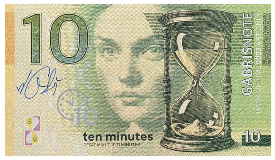 2023/11e Ten minutes I appreciate Your time  Szanuję Twój czas - wizytówka + autograf Mateja Gábriša