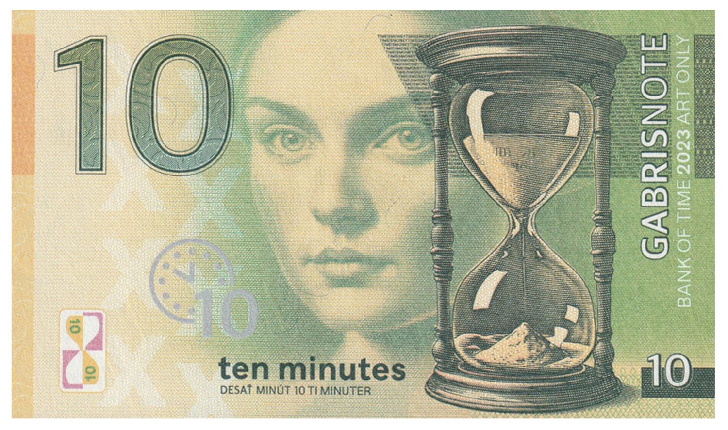 2023/11d Ten minutes I appreciate Your time  Szanuję Twój czas - wizytówka Mateja Gábriša