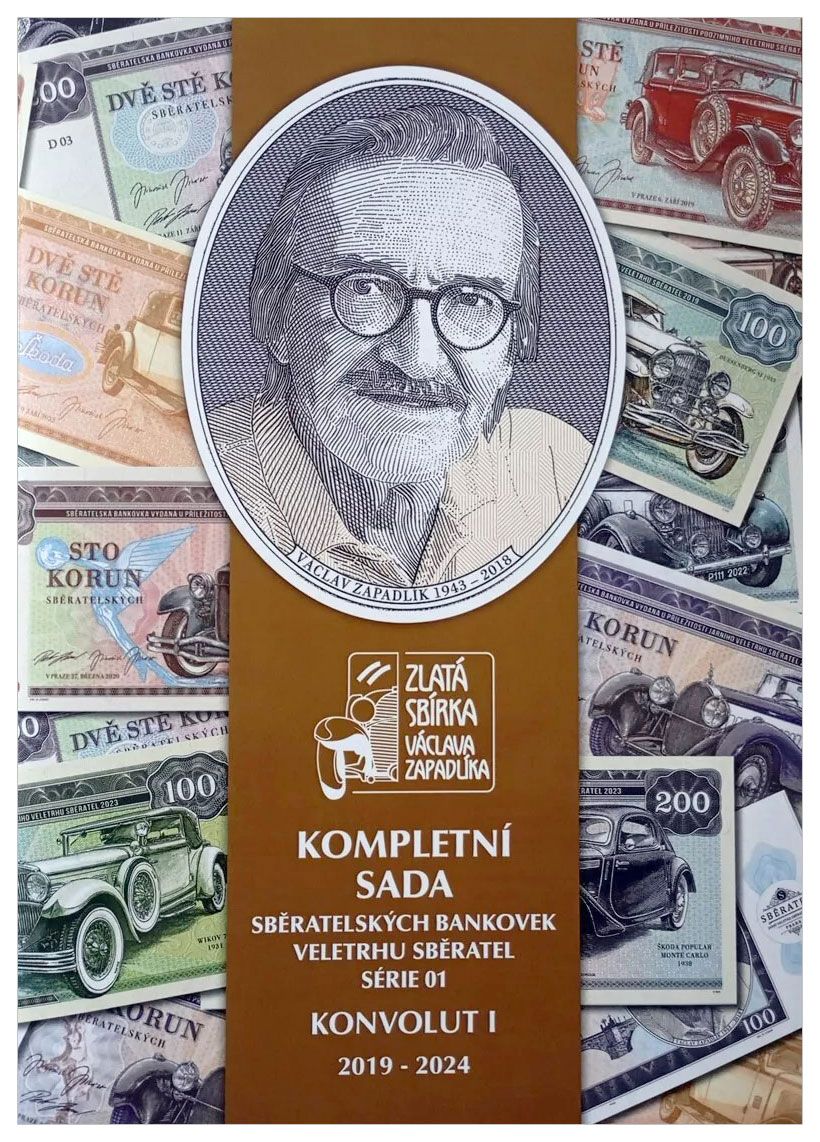 2024 &quot;Złota Kolekcja Vaclava Zapadlika&quot; - kompletna seria A-K emitowana w latach 2019-2024 w folderze (nr 103) Zapadlik