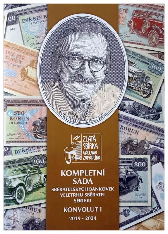 2024 &quot;Złota Kolekcja Vaclava Zapadlika&quot; - kompletna seria A-K emitowana w latach 2019-2024 w folderze (nr 103) Zapadlik
