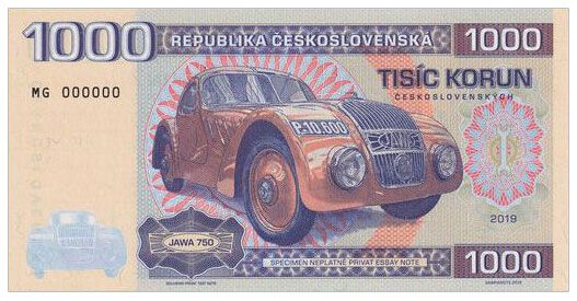 2019/27a 1000 koron JAWA 750 (seria RK)