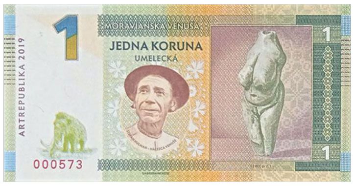 2019/02 1 korona Moravany Morawska Wenus