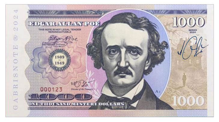 2024/13a Edgar Allan Poe (numerowana bez serii) + autograf Mateja Gábriša