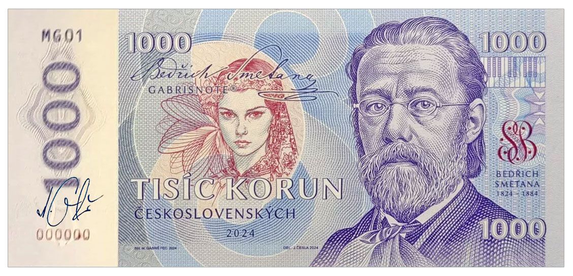 2024/14c Bedrich Smetana (MG01000000) + autograf Mateja Gábriša