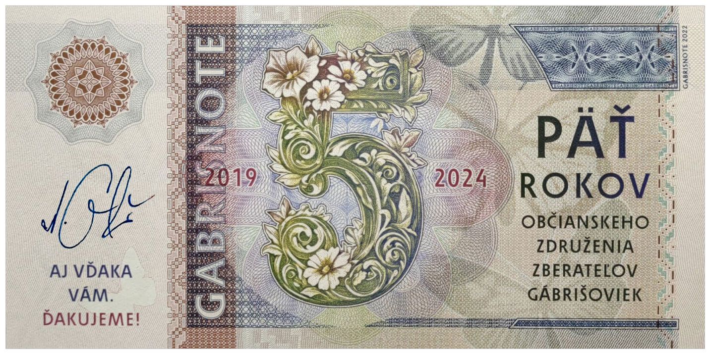 2024/26b 5. rocznica Obywatelskiego Stowarzyszenia Kolekcjonerów Gabriszowek + autograf Mateja Gábriša