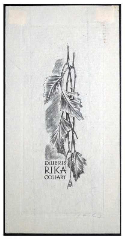 Jakubowski Wojciech (116/1960) Exlibris Rika Collart (Eb)