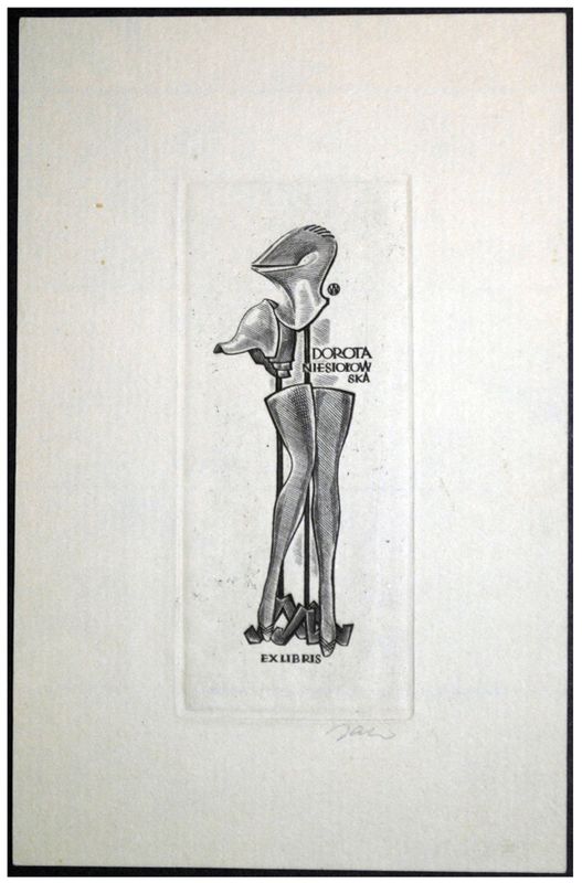 Jakubowski Wojciech (147/1961) Exlibris Dorota Niesiołowska (Eb)