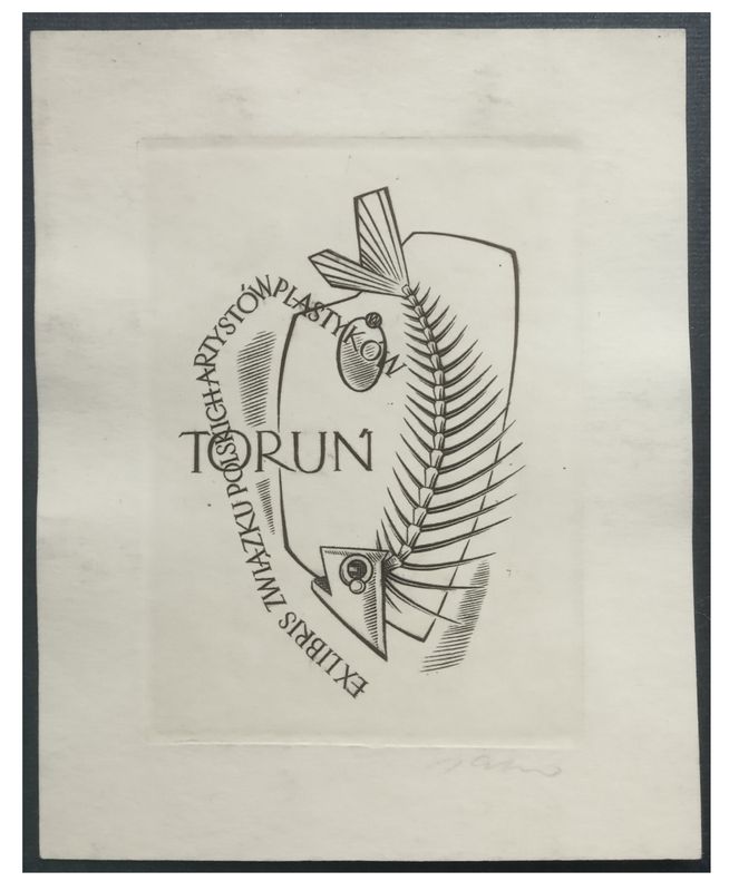 Jakubowski Wojciech (092/1958) Exlibris Związku Polskich Artystów Plastyków (Eb)