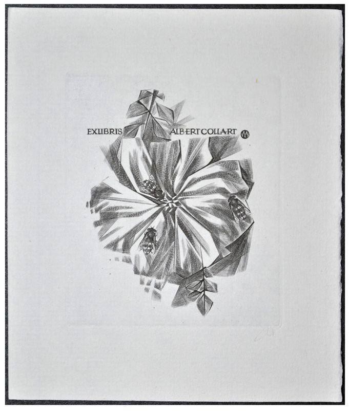Jakubowski Wojciech (251/1966) Exlibris Albert Collart (Eb)