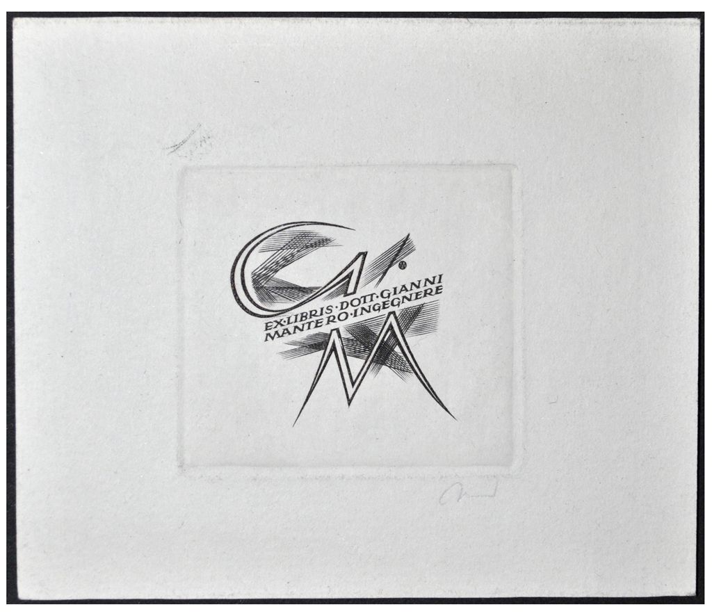 Jakubowski Wojciech (270/1966) Exlibris Dott. Gianni Mantero (Eb)