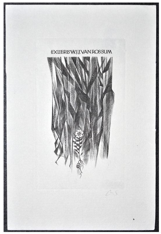 Jakubowski Wojciech (281/1966) Exlibris WJJ van Rossum (Eb)