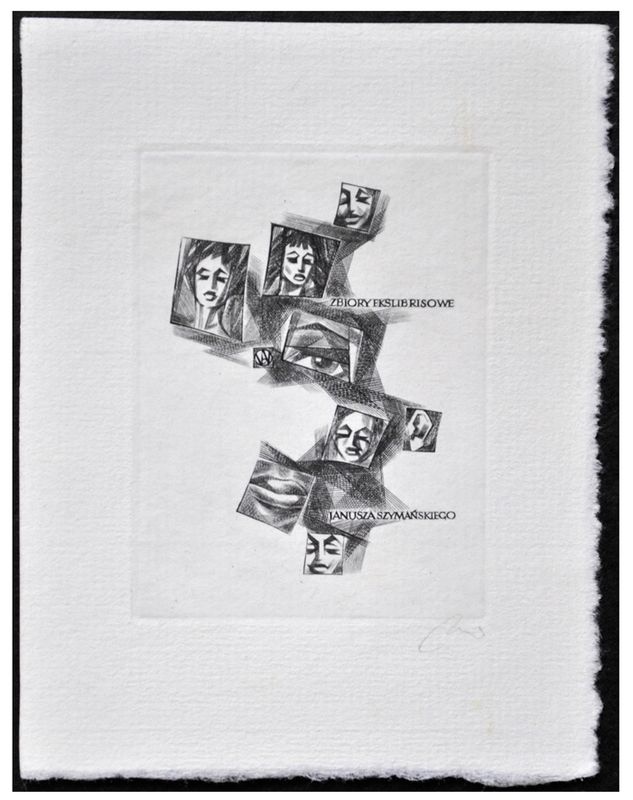 Jakubowski Wojciech (286/1966) Exlibris Janusza Szymańskiego (Eb)