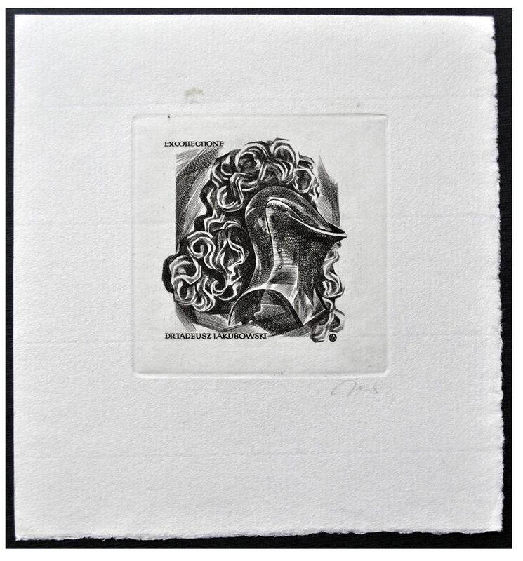 Jakubowski Wojciech (294/1967) Exlibris dr Tadeusz Jakubowski (Eb)