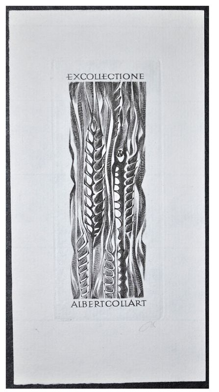 Jakubowski Wojciech (313/1968) Exlibris Albert Collart (Eb)