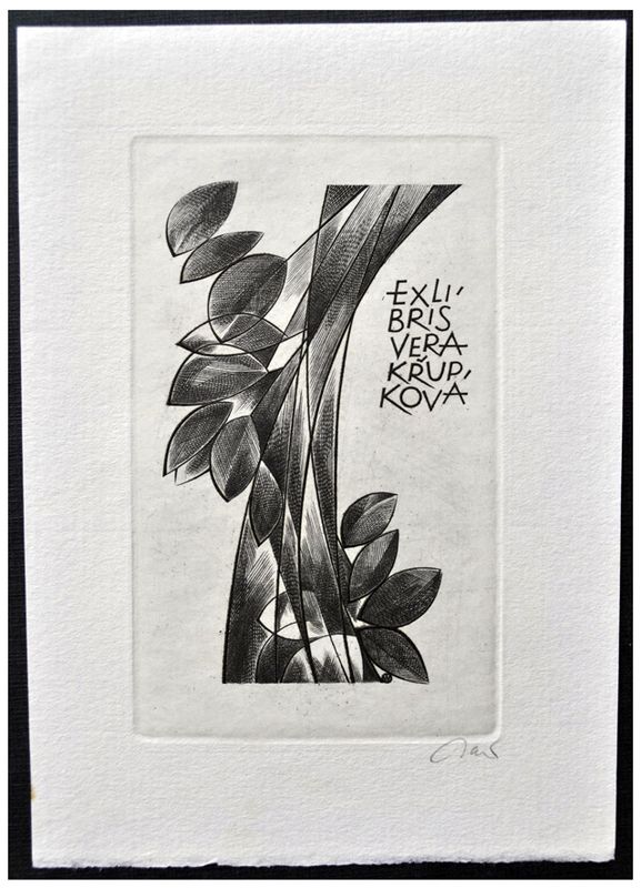 Jakubowski Wojciech (322/1968) Exlibris Vera Krupkova (Eb)