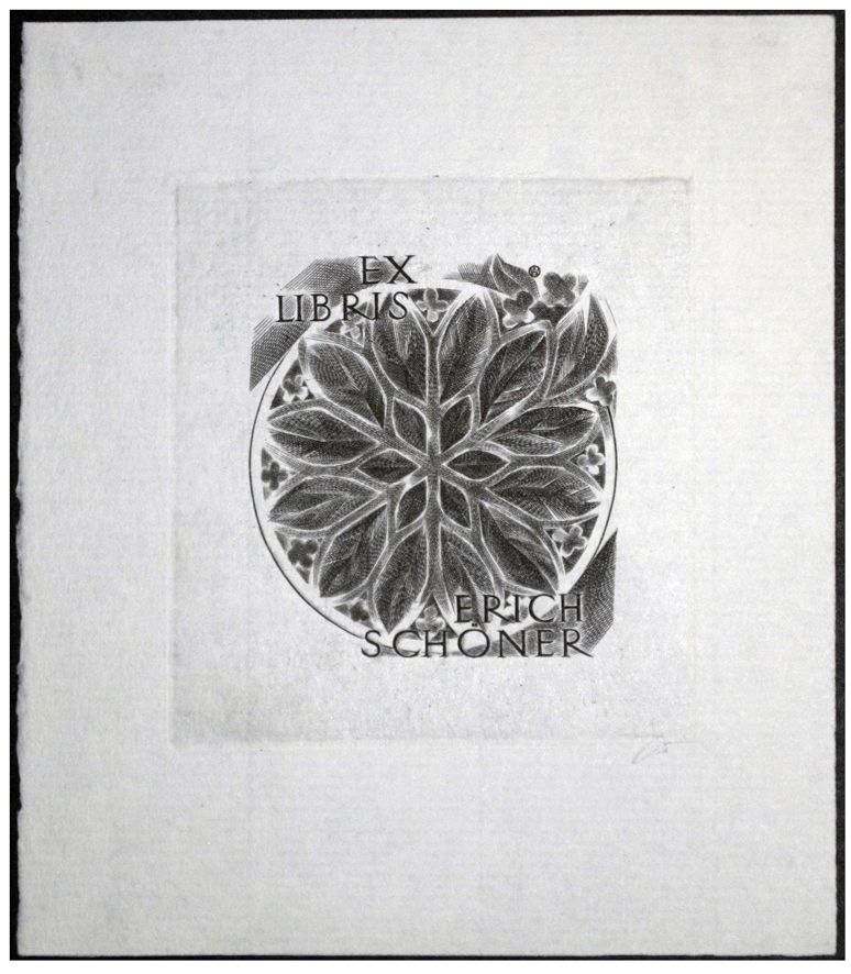 Jakubowski Wojciech (343/1969) Exlibris Erich Schöner (Eb)