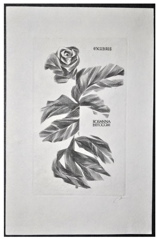 Jakubowski Wojciech (347/1970) Exlibris Rosanna Betocchi (Eb)
