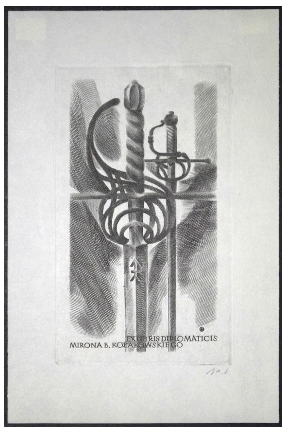 Jakubowski Wojciech (403/1972) Exlibris B. Kołakowskiego (Eb)