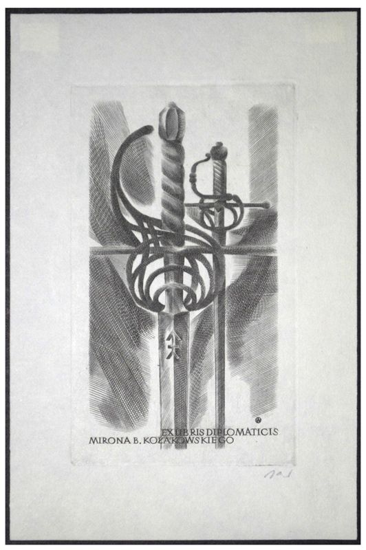 Jakubowski Wojciech (403/1972) Exlibris B. Kołakowskiego (Eb)