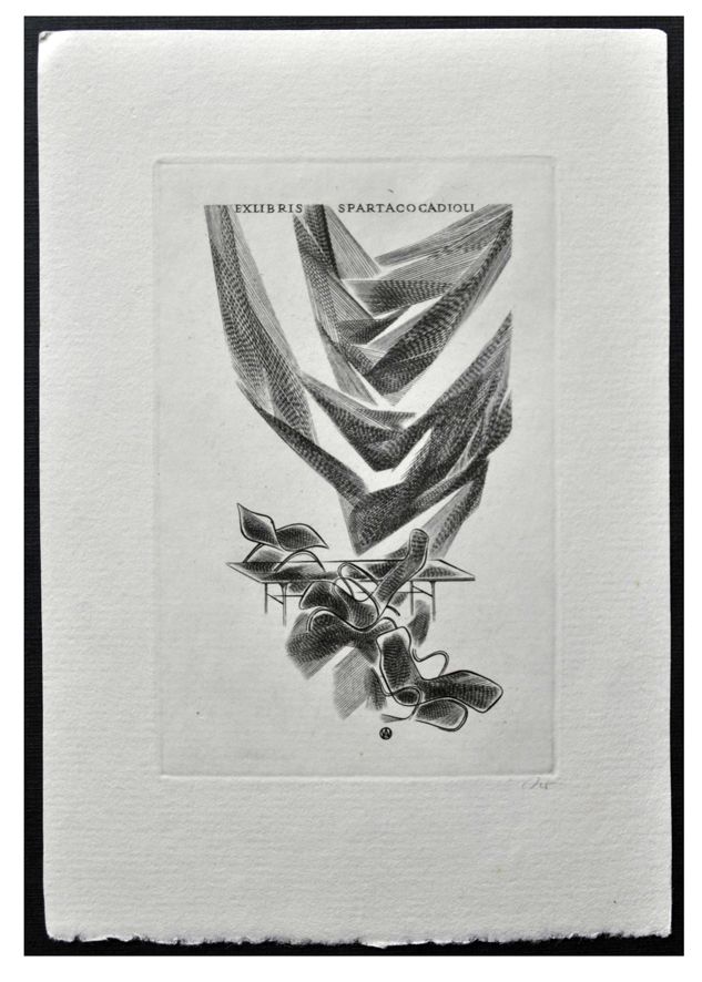Jakubowski Wojciech (370/1971) Exlibris Spartaco Cadioli (Eb)