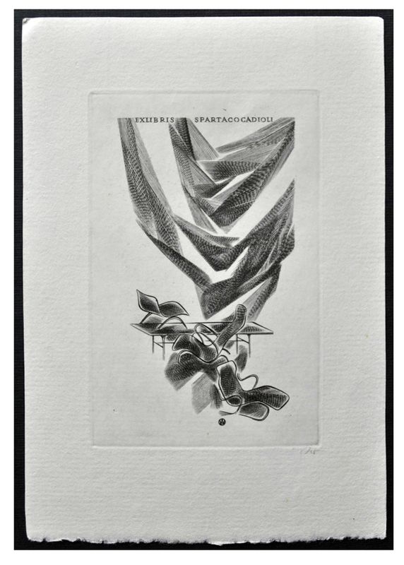 Jakubowski Wojciech (370/1971) Exlibris Spartaco Cadioli (Eb)
