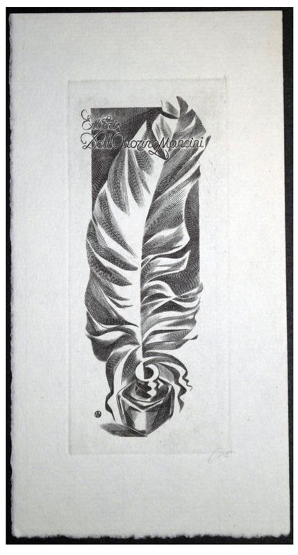 Jakubowski Wojciech (379/1971) Exlibris Dott. Ottorino Mancini (Eb)