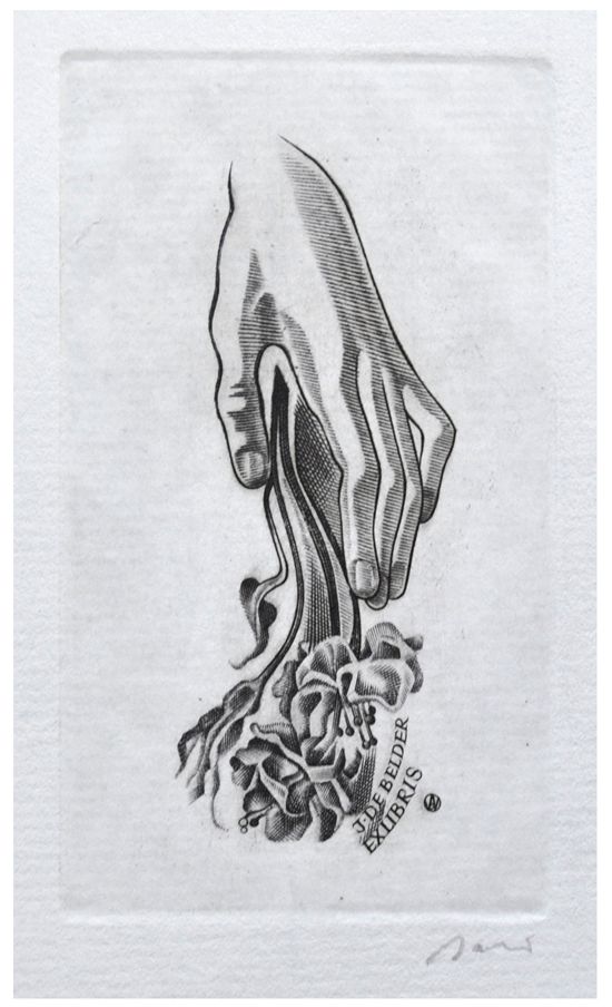 Jakubowski Wojciech (517/1980) Exlibris J. de Belder (Eb)