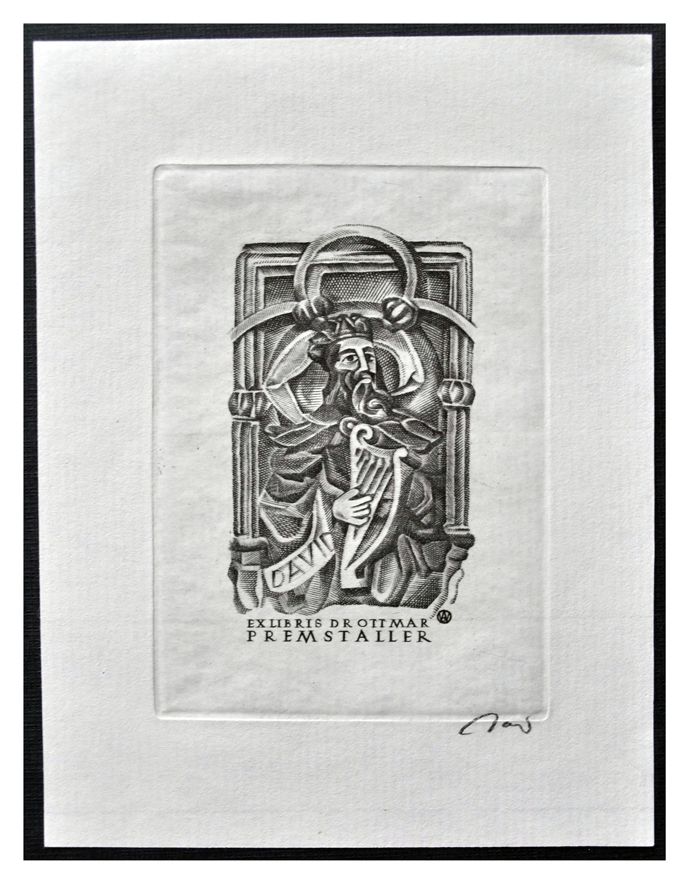 Jakubowski Wojciech (560/1982) Exlibris Dr. Ottmar Premstaller (Eb)