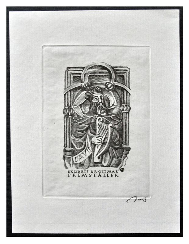 Jakubowski Wojciech (560/1982) Exlibris Dr. Ottmar Premstaller (Eb)