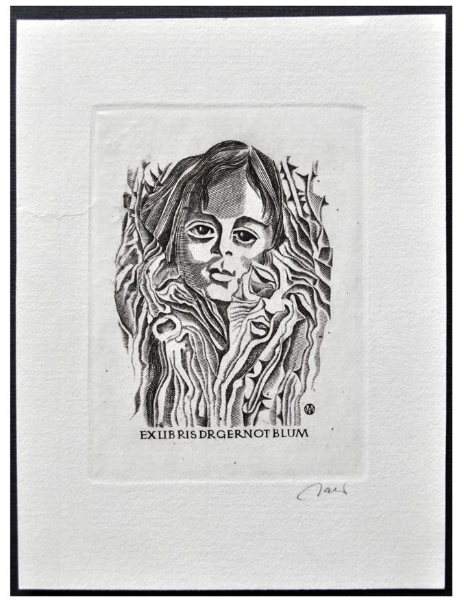 Jakubowski Wojciech (577/1984) Exlibris Dr. Gernot Blum (Eb)
