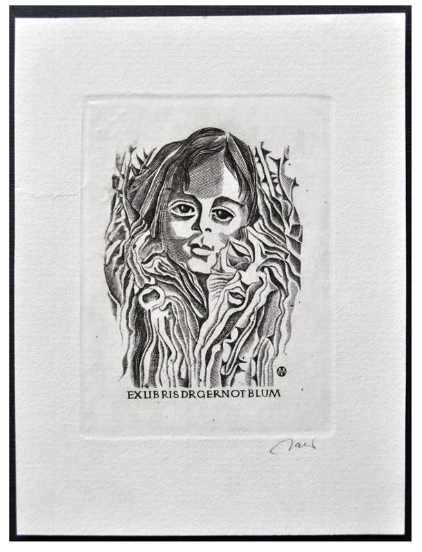 Jakubowski Wojciech (577/1984) Exlibris Dr. Gernot Blum (Eb)