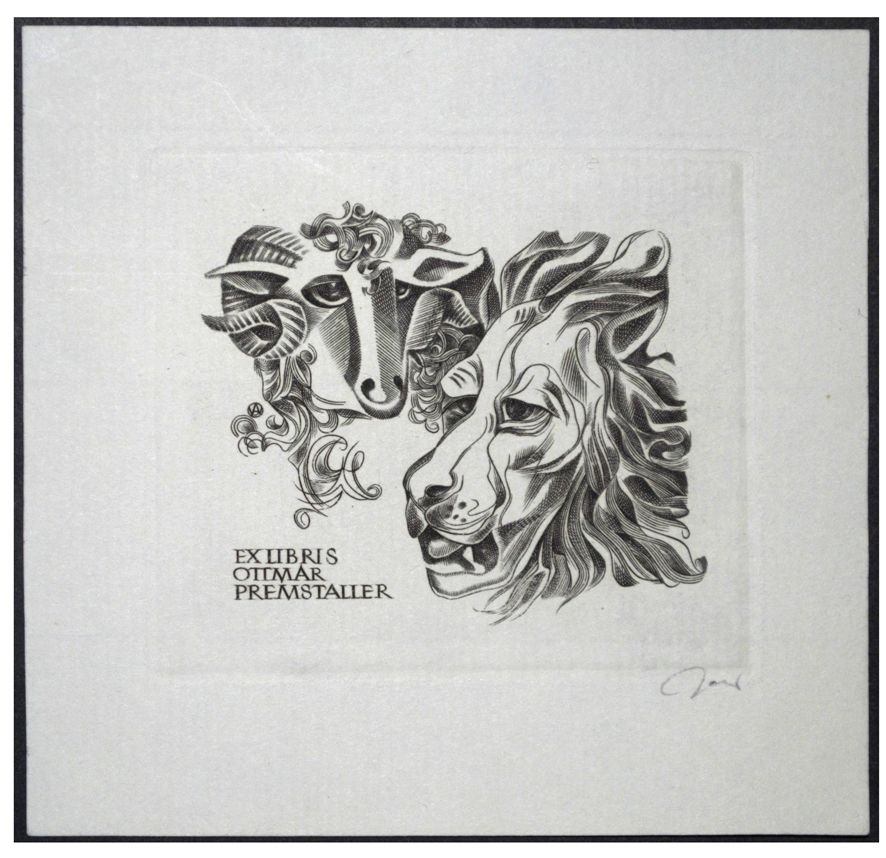 Jakubowski Wojciech (595/1984) Exlibris Ottmar Premstaller (Eb)
