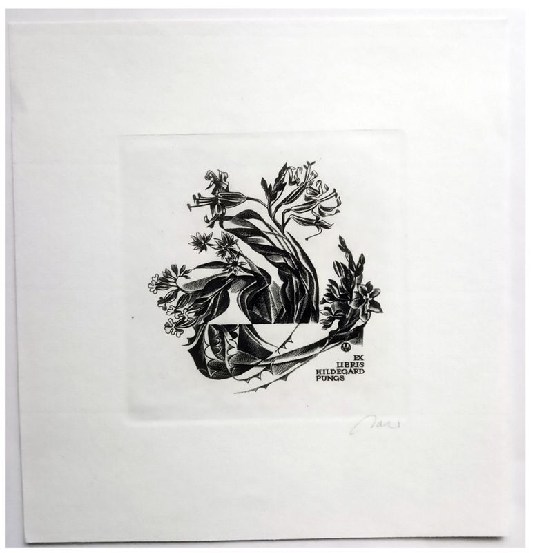 Jakubowski Wojciech (621/1986) Exlibris Hildegard Pungs (Eb)