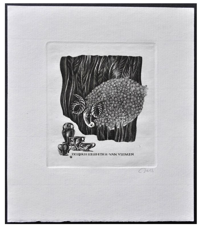 Jakubowski Wojciech (654/1988) Exlibris Nelli van de Weerd (Eb)