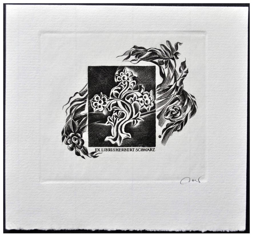 Jakubowski Wojciech (625/1986) Exlibris Herbert Schwarz (Eb)