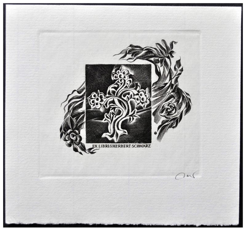 Jakubowski Wojciech (625/1986) Exlibris Herbert Schwarz (Eb)