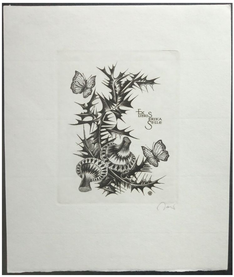 Jakubowski Wojciech (650/1988) Exlibris Erika Selle (Eb)