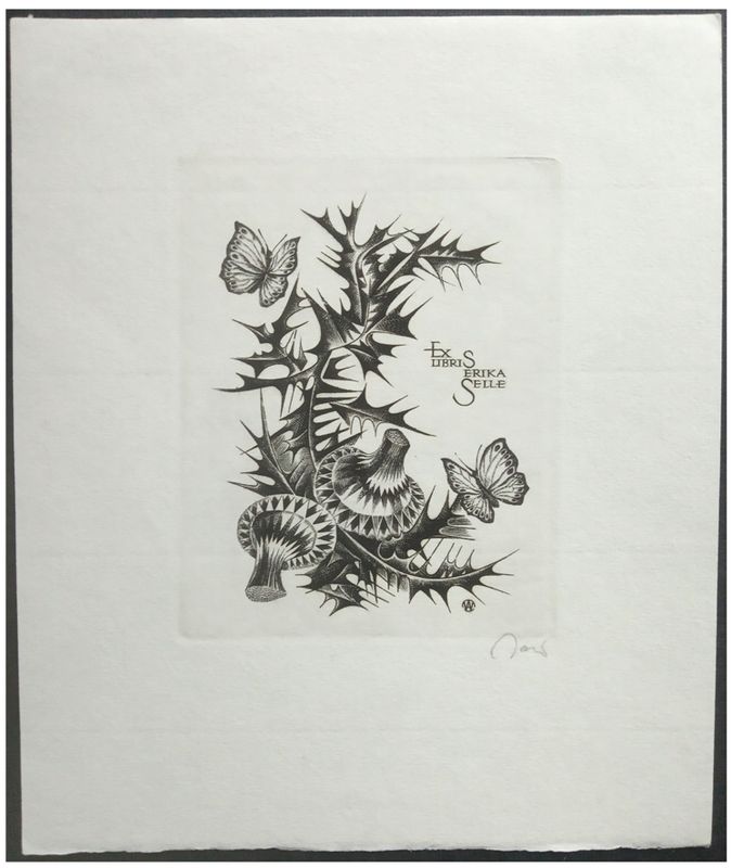 Jakubowski Wojciech (650/1988) Exlibris Erika Selle (Eb)