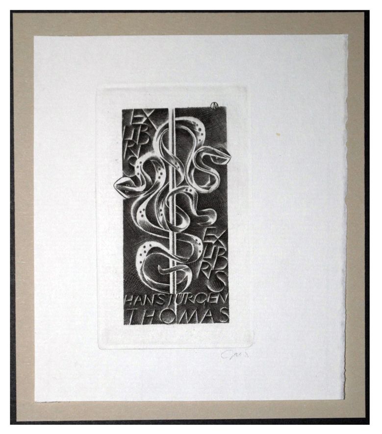 Jakubowski Wojciech (651/1988) Exlibris Hans Jürgen Thomas (Eb)