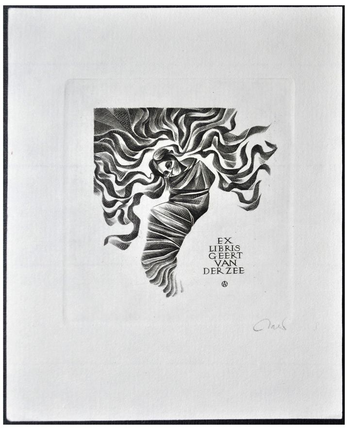 Jakubowski Wojciech (692/1991) Exlibris Geert van der Zee (Eb)