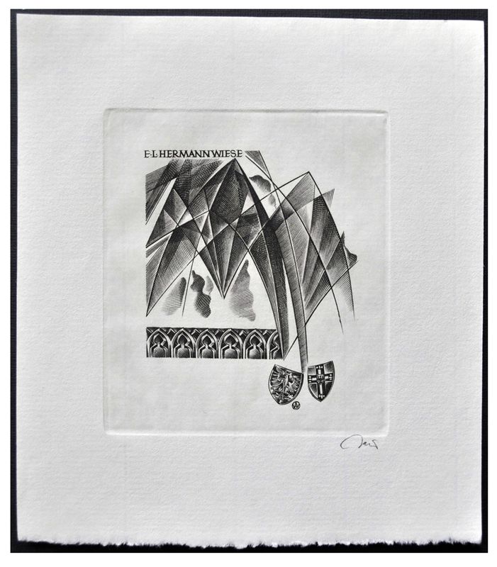Jakubowski Wojciech (732/1995) Exlibris Hermann Wiese (Eb)