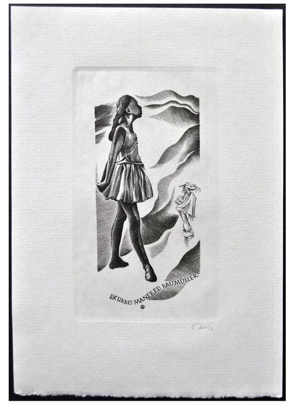 Jakubowski Wojciech (780/1999) Exlibris Manfred Baumuller (Eb)