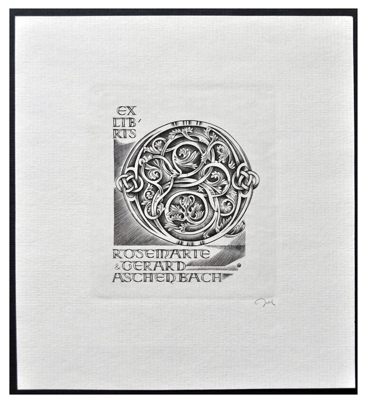 Jakubowski Wojciech (859/2003) Exlibris Rosemarie &amp; Gerard Aschenbach (Eb)