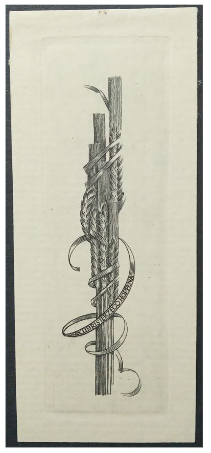 Jakubowski Wojciech (032/1956) Exlibris Jerzego Hoppena, 67x22