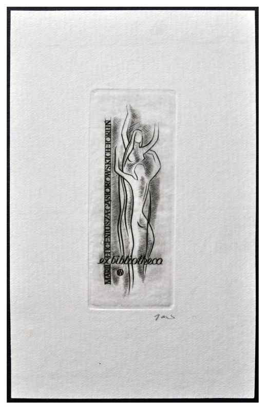 Jakubowski Wojciech (059/1958) Exlibris Marii i Eugeniusza Gąsiorowskich (Eb)