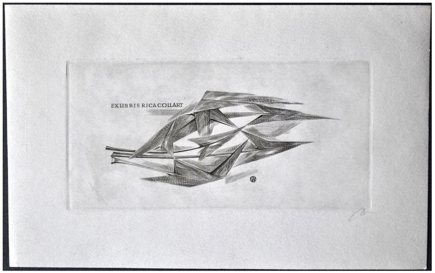 Jakubowski Wojciech (219/1965) Exlibris Rica Collart, 44x80