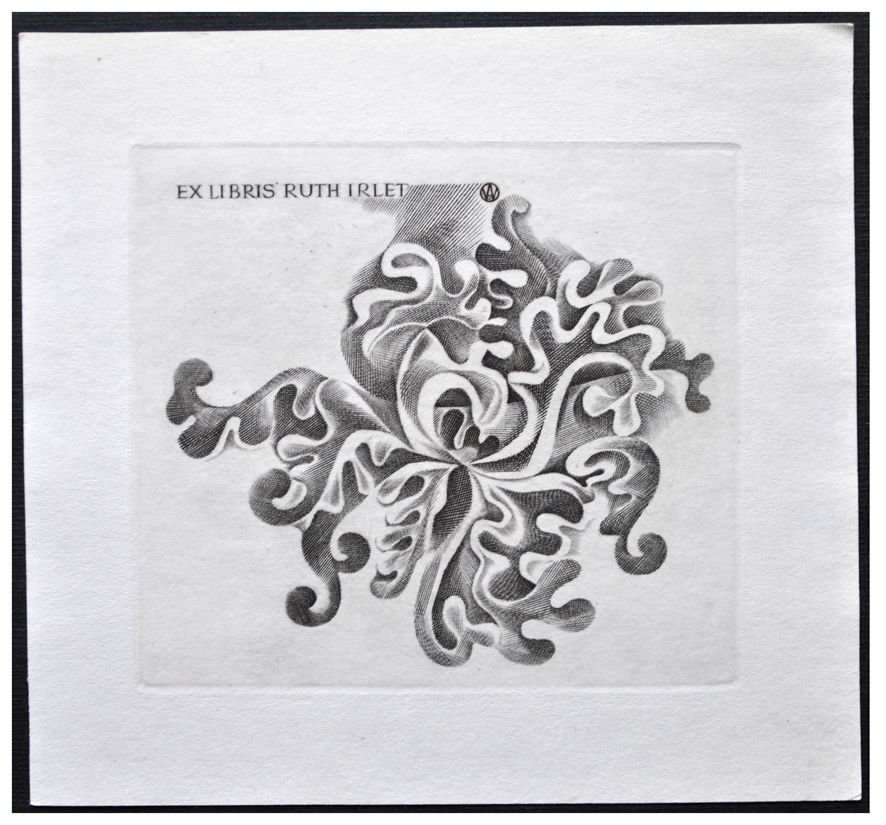 Jakubowski Wojciech (440/1974) Exlibris Elżbieta Kilarska, 69x65