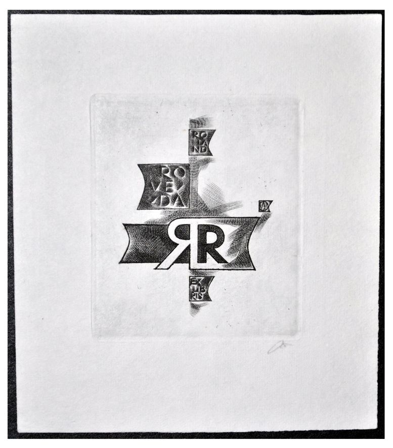 Jakubowski Wojciech (365/1970) Exlibris Roland Roveda (Eb)